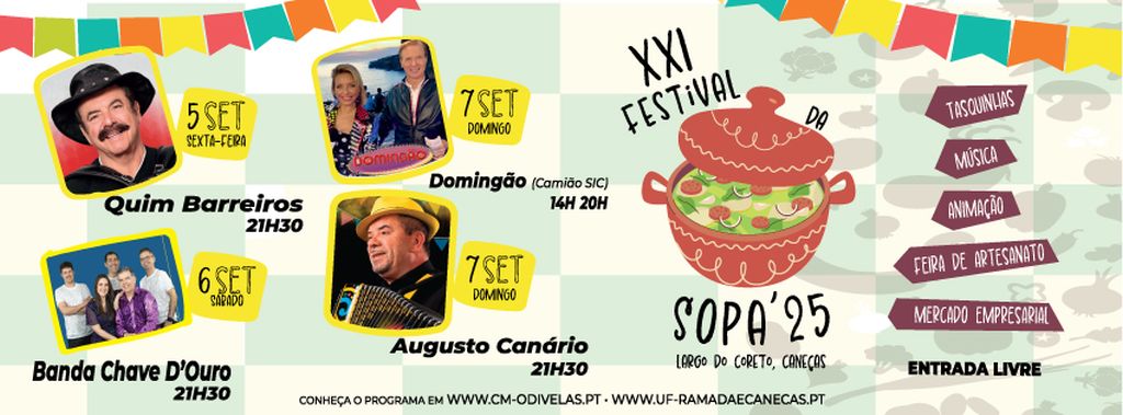 Quase a chegar o XXI Festival da Sopa de Caneças