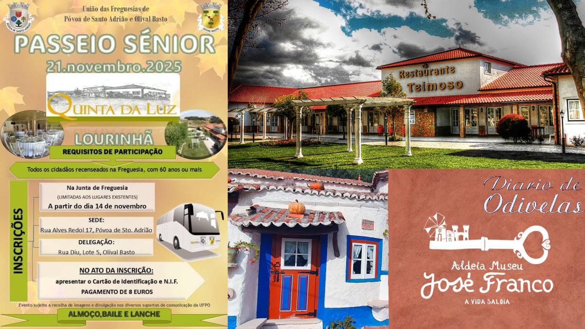 Passeio Sénior para residentes na Póvoa e Olival Basto