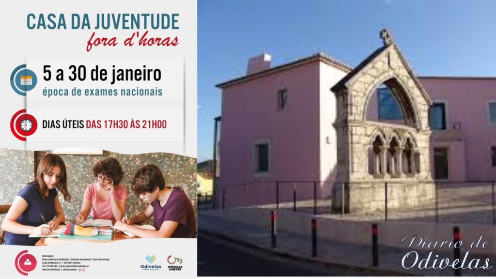 Para apoio aos estudos em época de exames e avaliações a Casa da Juventude vai ter horário alargado