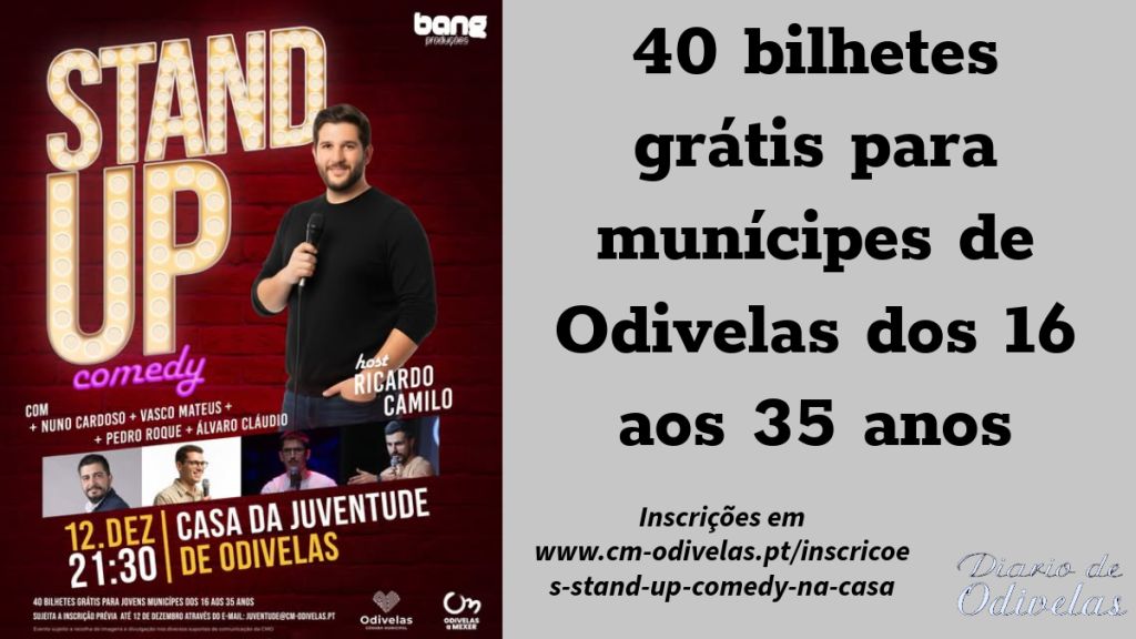Stand-Up Comedy na Casa da Juventude de Odivelas