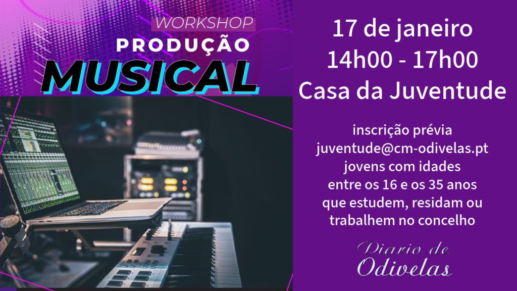 Workshop Produção Musical na Casa da Juventude